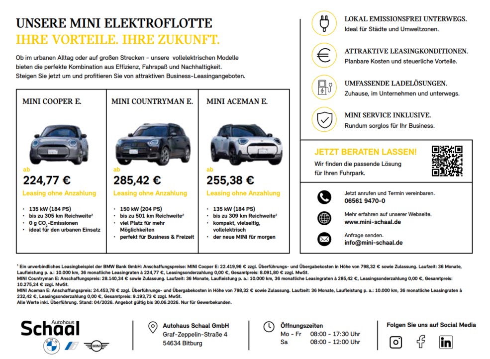 MINI Angebot