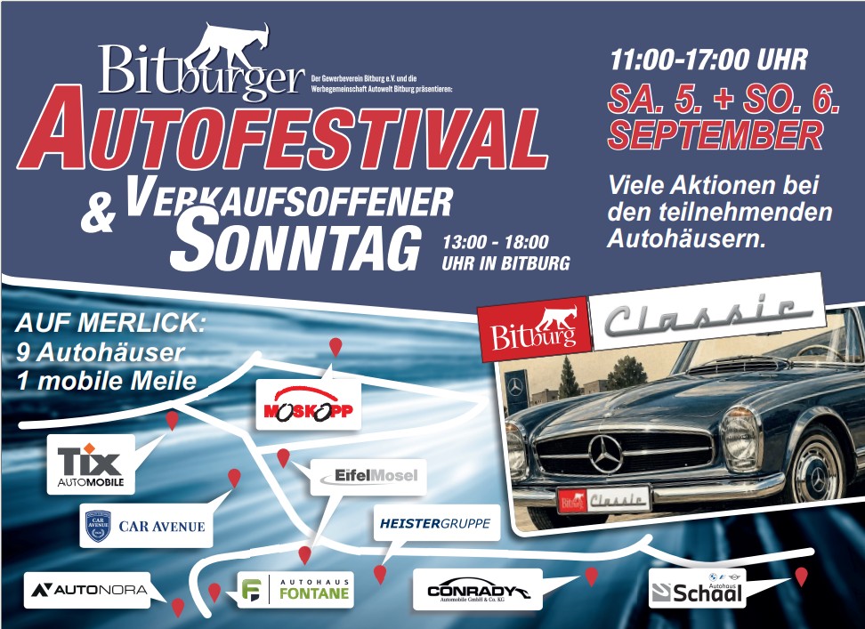 Autofestival Ankündigung